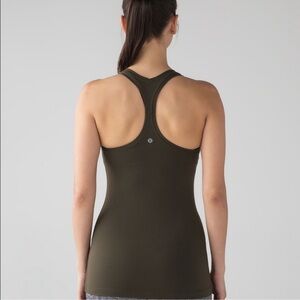 Lululemon Athletica Cool Racerback II Dark Olive Green Size 6